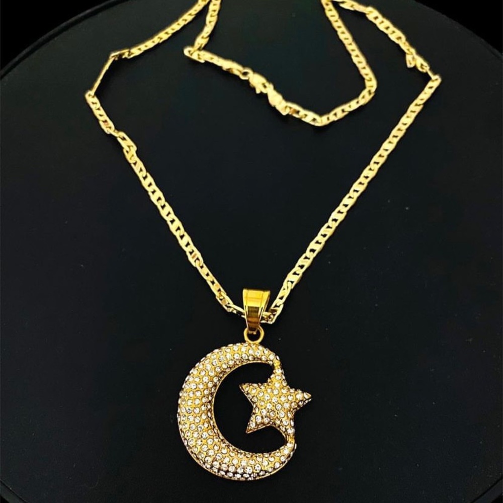 Moon star necklace
